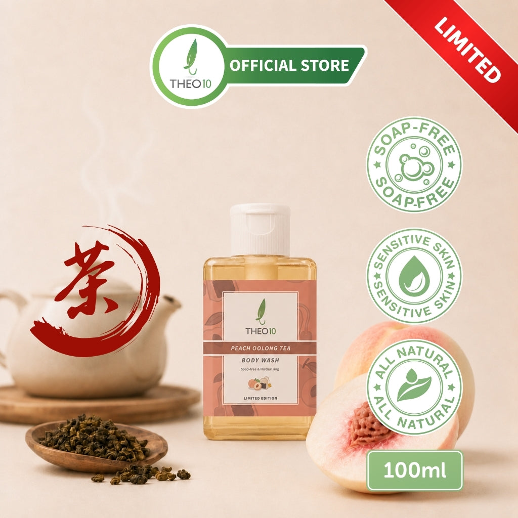 Theo10 Tea Series Bodywash - Green Tea Rush, Peach Oolong Tea, Lychee Black Tea