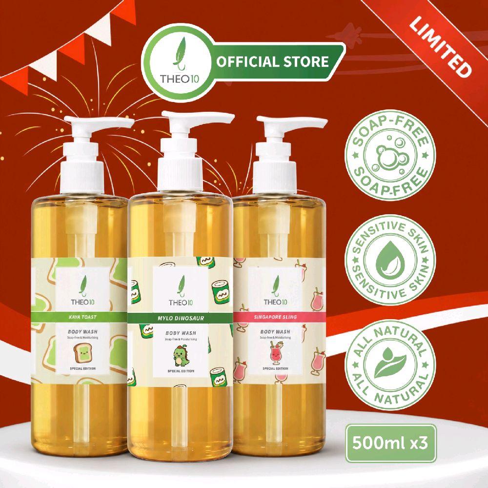 [NDP EDITION] Theo10 SG Special Body Wash - Mylo Dinosaur, Kaya Toast, Singapore Sling