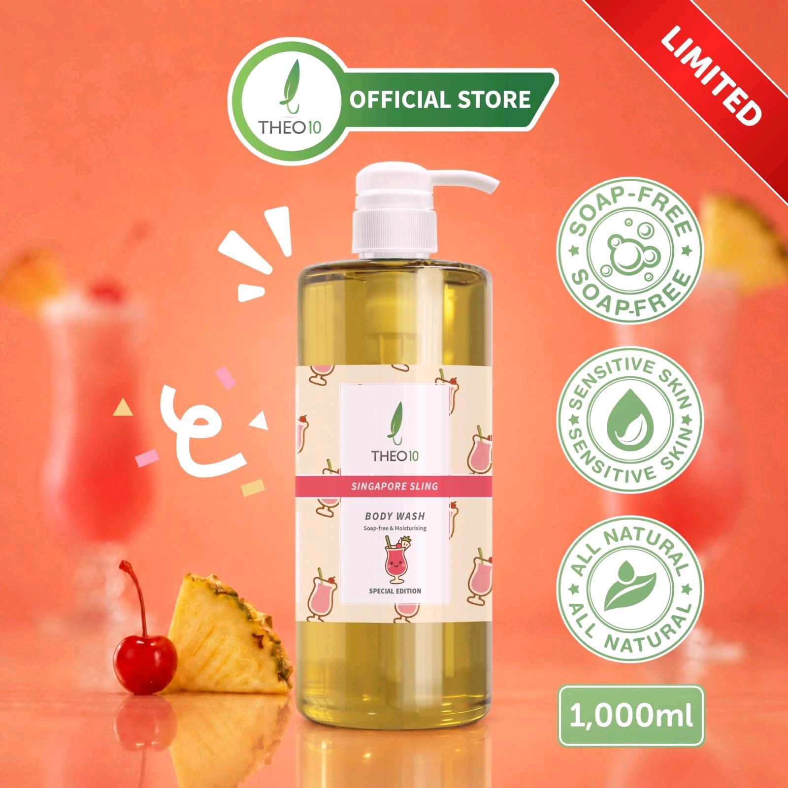 [NDP EDITION] Theo10 SG Special Body Wash - Mylo Dinosaur, Kaya Toast, Singapore Sling