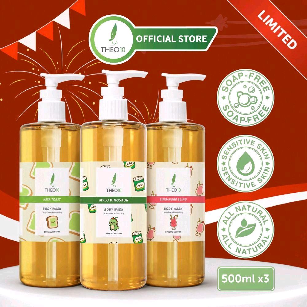 [NDP EDITION] Theo10 SG Special Body Wash - Mylo Dinosaur, Kaya Toast, Singapore Sling